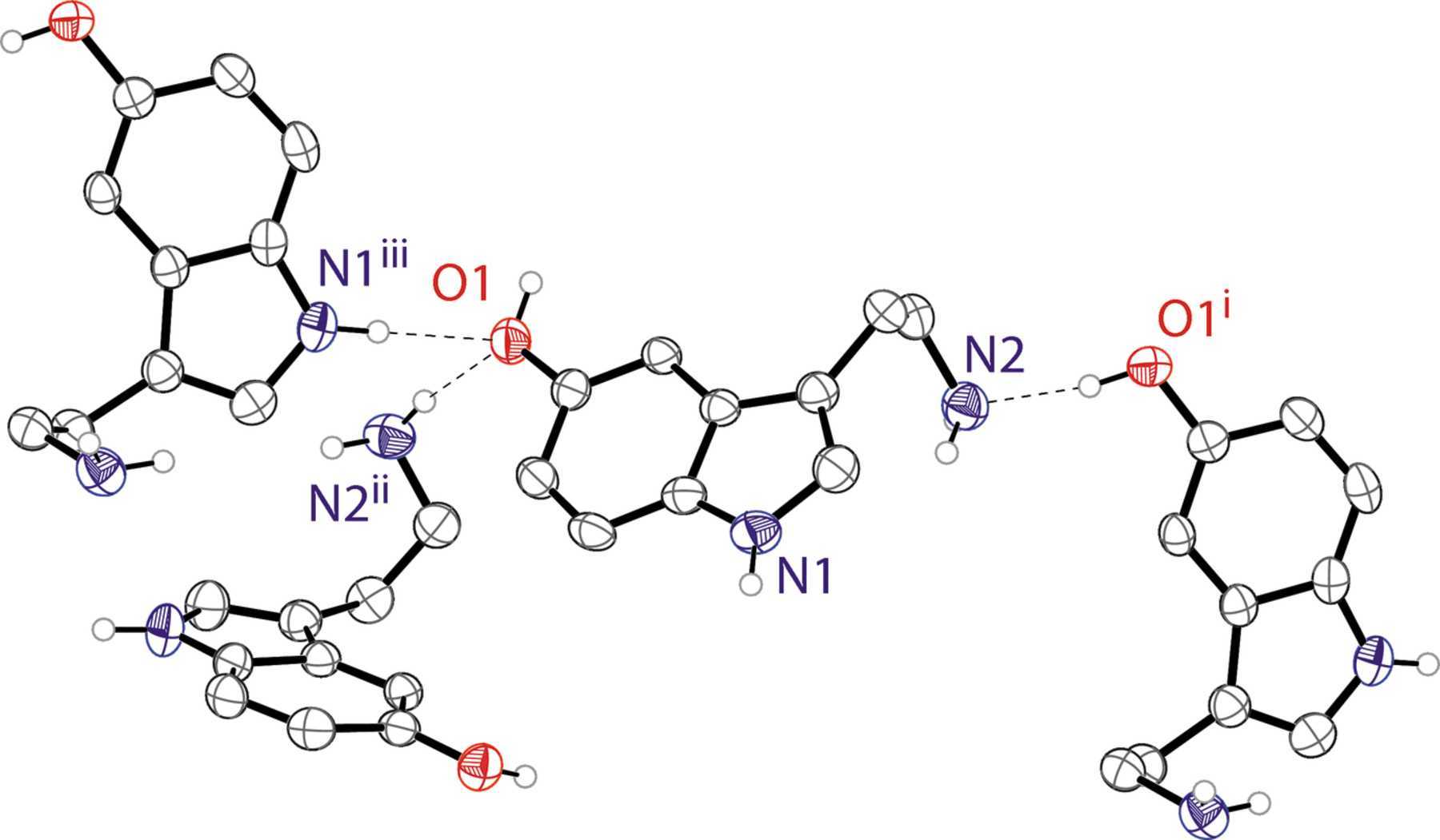 serotonin molecule structure