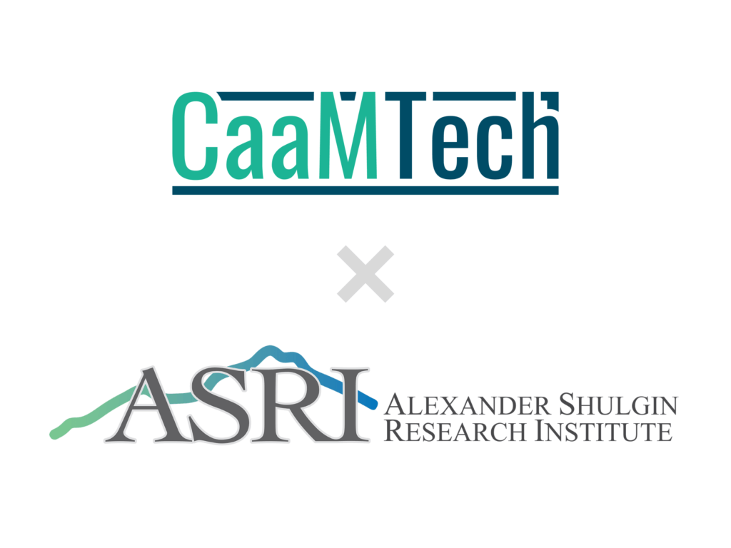 CaaMTech and CaaMTech Collaborates with the Alexander Shulgin Research Institute Logos